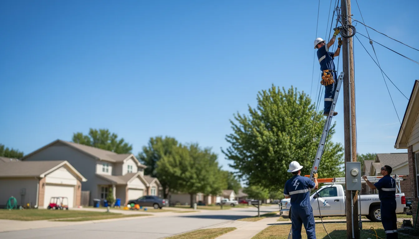 Residential electrician providing installation services in Harper, IA